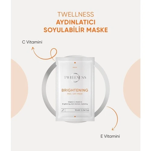 Twellness C Vitamini Aydınlatıcı Soyulabilir Maske - 10 Ml*4 - 2