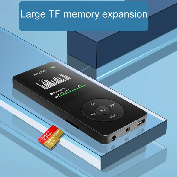 Bluetooth MP3 MP4 Öğrenci Walkman Müzik Çalar E Kitap Okuyucu Hafıza Kartı Olmadan - 6