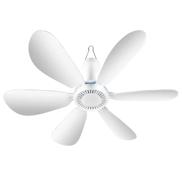 USB Ev Yurdu Sessiz Yüksek Rüzgar Gücü Mini Fan Altı Kanatlı Küçük Tavan Vantilatörü Tekli Model