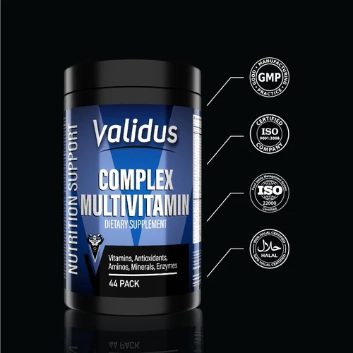 Valıdus Multıvıtamın Complex Vıtamıns + Mınerals + Antıoxıdants + Amınos + Enzymes Set - 5