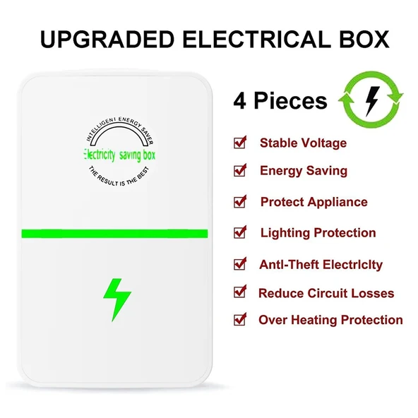 Ev Enerji Tasarruf Cihazı Elektrik Ölçer Koruyucu US Priz - 4