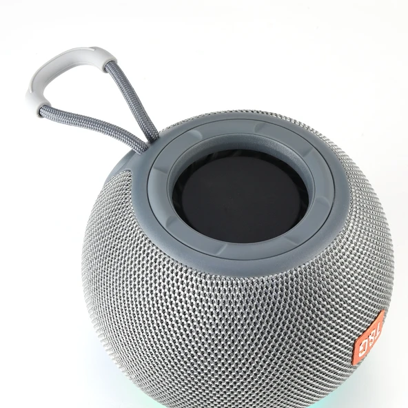 TG683 Mini Taşınabilir Kablosuz Bluetooth Hoparlör Mavi LED Atmosfer Işığı - 4