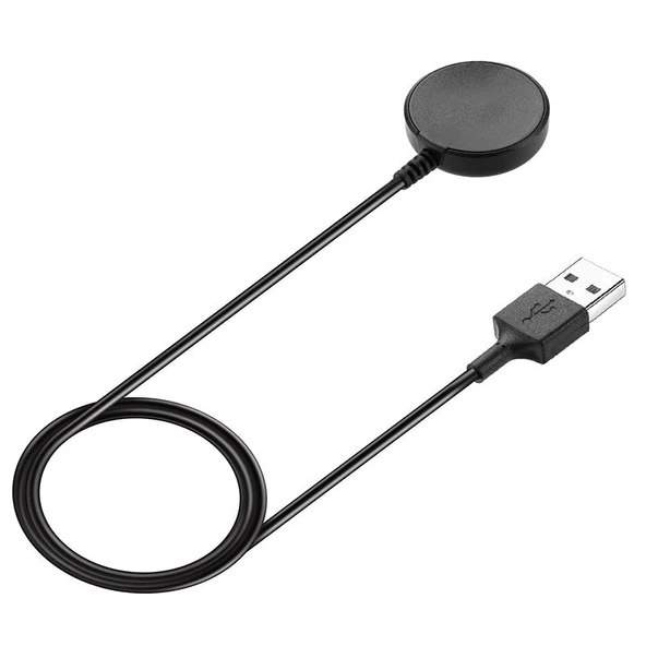 Samsung Galaxy Watch Ultra 7 6 5 Pro 4 3 Manyetik Akıllı Saat Şarj Kablosu USB A Port 1 Metre Siyah - 2