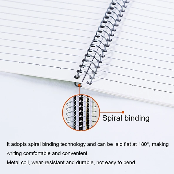 Deli 7688 A4 60 Sayfa Spiralli Defter Karışık Renk - 5