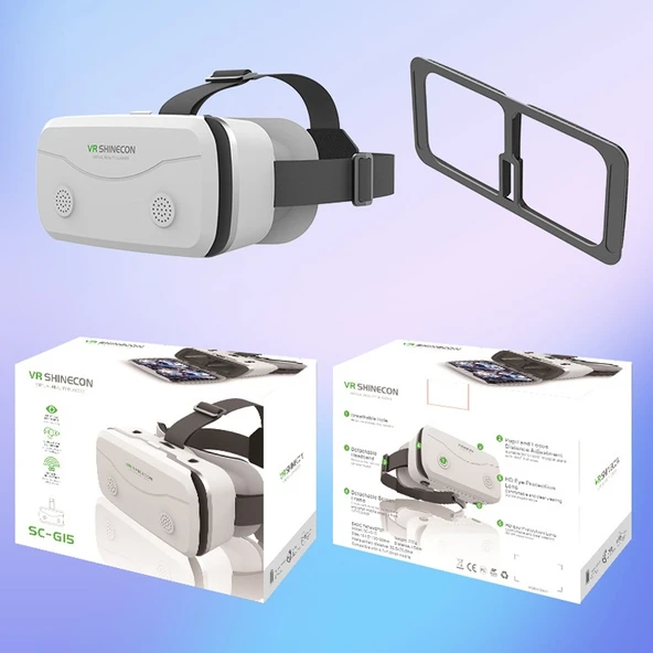 VRSHINECON G15 Sanal Gerçeklik Gözlüğü Siyah 4.7-7.2 inç Telefon Uyumlu - 9