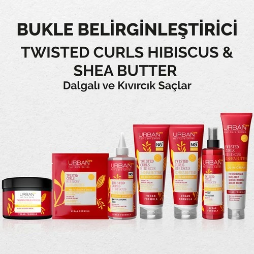 Urban Curl Hibiscus Water & Shea Butter Durulanmayan 7/24 Saç Bakım Kremi 175Ml - 4