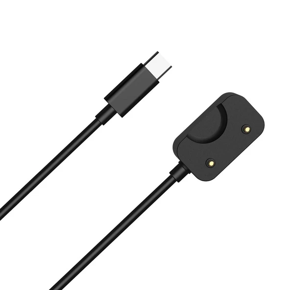 Samsung Galaxy Fit3 SM-R390 Akıllı Saat Şarj Kablosu USB-A Arayüzlü 55cm Siyah Çip Koruma - 4