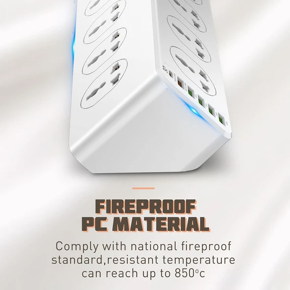 LDNIO SC10610 30W 10+6 Port Çok Fonksiyonlu Seyahat Ev Ofis Hızlı Şarj Prizi UK Fiş - 4