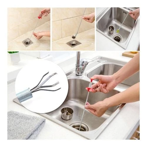 Baysa Lavabo Temizleme Kancası Kıskacı Pratik Tel 90 cm - 4