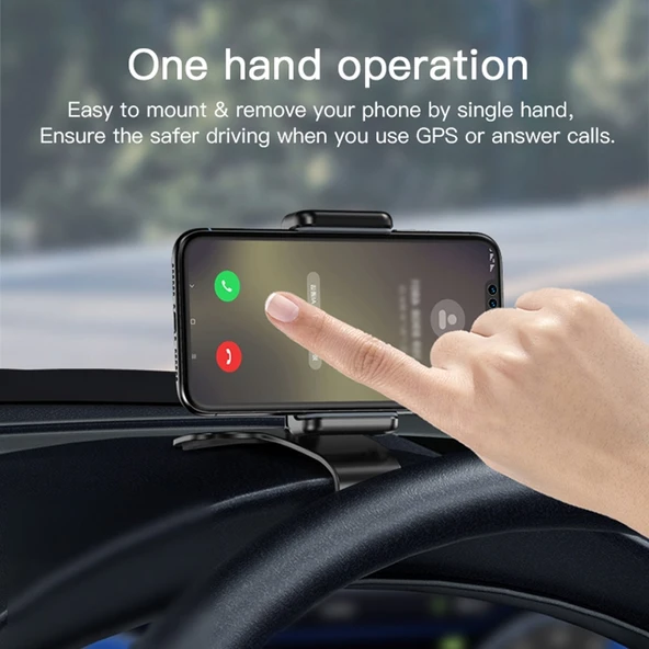Yesido C103 Araba Gösterge Paneli Telefon Tutucu Siyah - 7