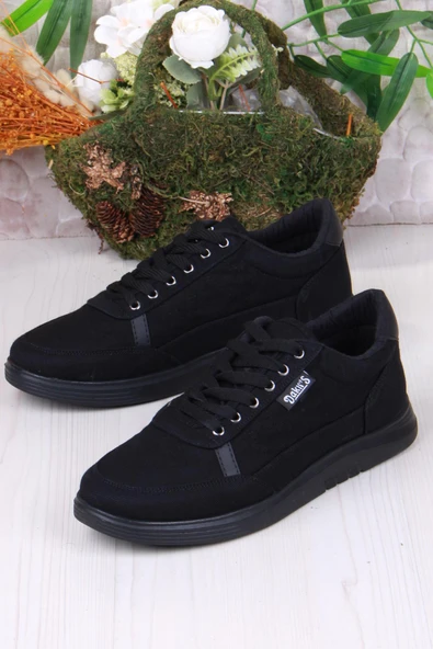 Fort Dakırs 2038 Siyah Hafif Rahat Keten Sneaker Erkek Ayakkabı - 3