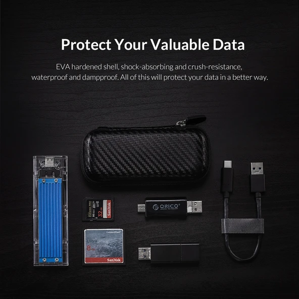 ORICO M2PH01 Siyah M2 Hard Disk EVA Kılıfı - 3