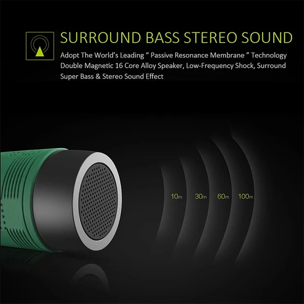 ZEALOT S1 Bluetooth 40 Kablosuz Kablolu Stereo Hoparlör Subwoofer 4000mAh Bataryalı Kahve - 4