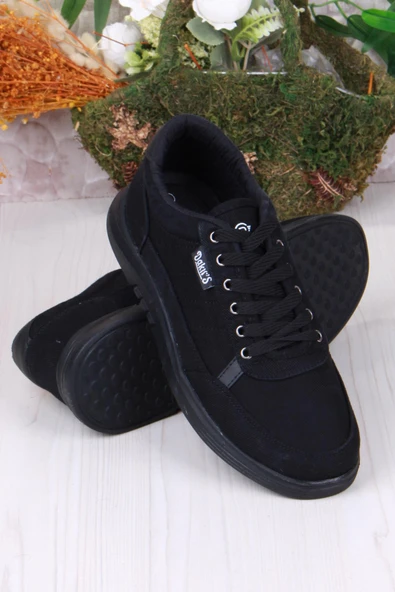 Fort Dakırs 2038 Siyah Hafif Rahat Keten Sneaker Erkek Ayakkabı - 4