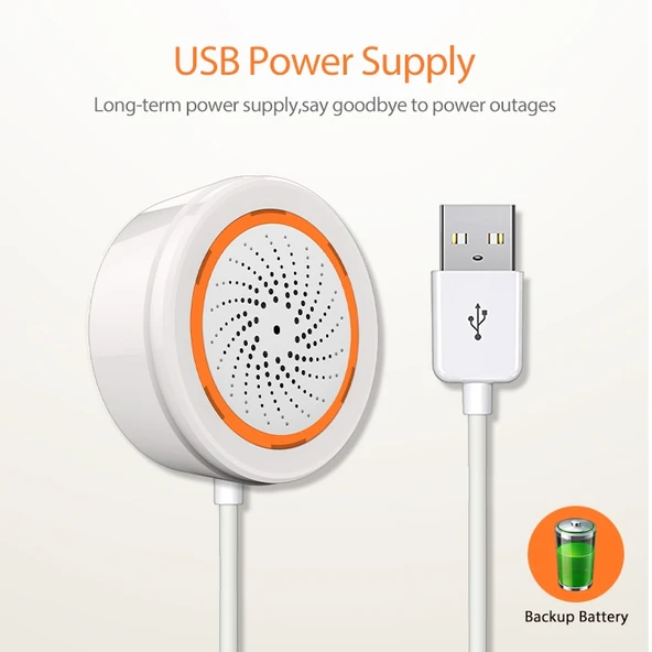 NEO NAS-AB02B ZigBee USB Siren Alarm Sensörü - 7