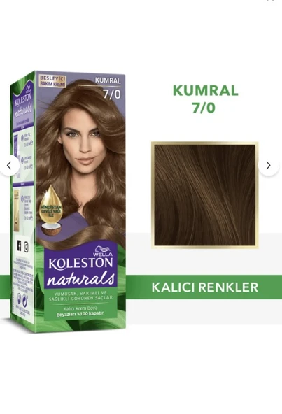 Koleston Naturals Saç Boyası 7/0 Kumral - 1