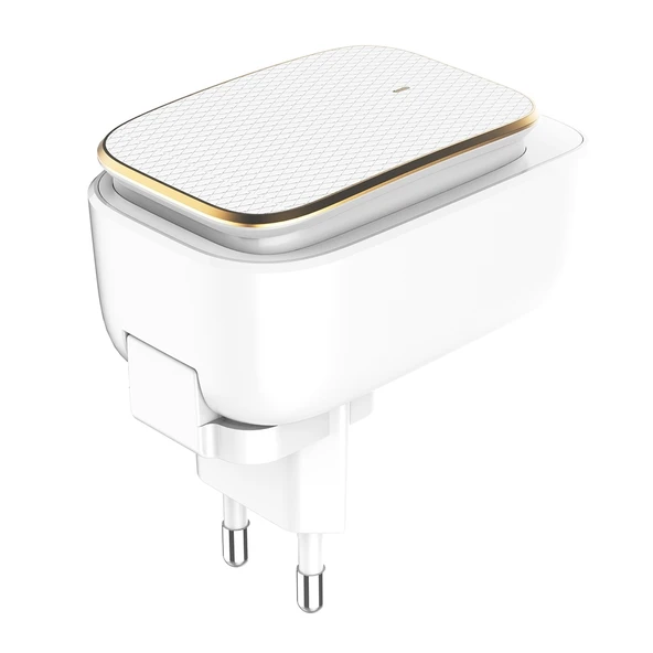 LDNIO A3305 Seyahat Şarj Cihazı 3 USB Portlu 34A Tip C USB C Kablo ve Dokunmatik LED Gece Lambası EU Priz - 2