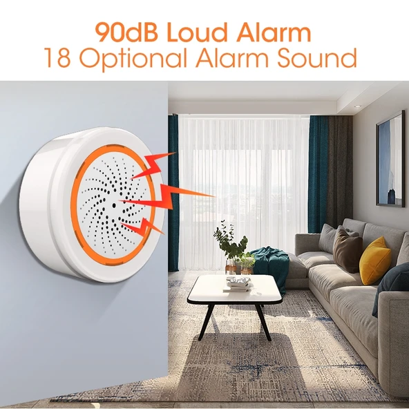 NEO NAS-AB02B ZigBee USB Siren Alarm Sensörü - 6