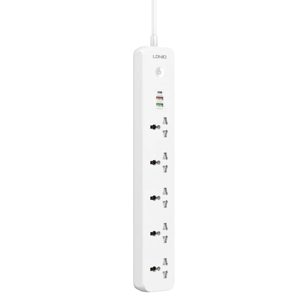 LDNIO SC5319 5li Seyahat Ev Ofis Prizi 38W USB Portlu 2m Kablo UK Fiş - 2