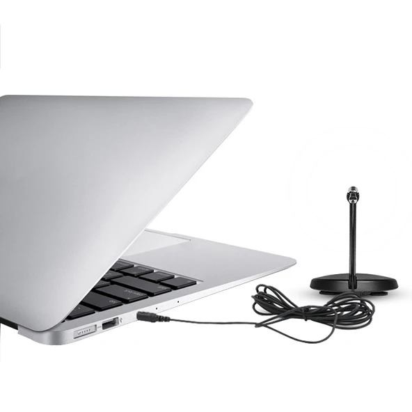 Yanmai SF-911B USB 2.0 Profesyonel Kondansatör Ses Kayıt Mikrofonu Siyah 1.5m Kablo ve Sabit Standlı PC Mac Uyumlu - 4
