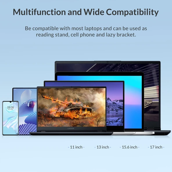ORICO PFB A23 Katlanabilir ABS Laptop Standı Siyah - 7