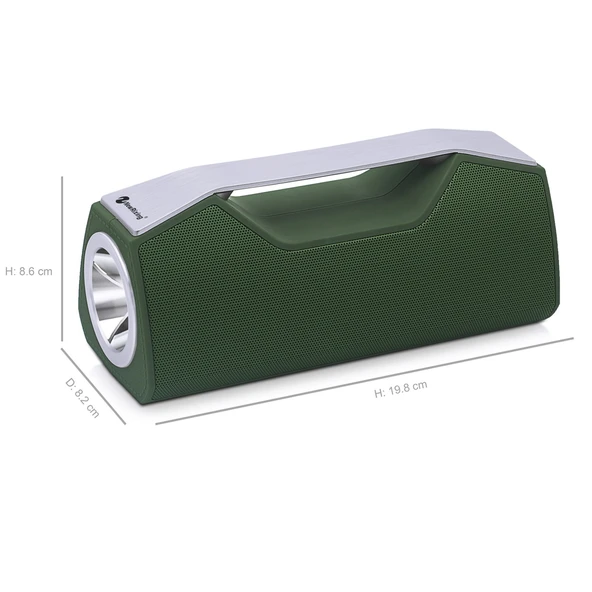 NewRixing NR-2028 Taşınabilir Aydınlatmalı Kablosuz Bluetooth Stereo Hoparlör Gri - 3