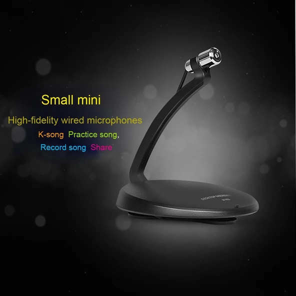 Yanmai SF-911B USB 2.0 Profesyonel Kondansatör Ses Kayıt Mikrofonu Siyah 1.5m Kablo ve Sabit Standlı PC Mac Uyumlu - 3