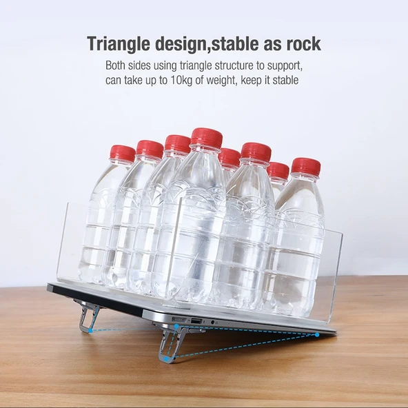 NILLKIN Bolster Plus Ayarlanabilir Üç Hızlı Çinko Alaşımlı Laptop Standı Gri - 5
