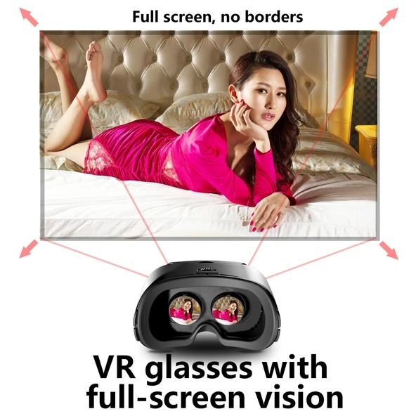 VRG PRO X7 Blu-ray Göz Koruyucu VR Gözlük 5-7 İnç Akıllı Telefonlar İçin - 6