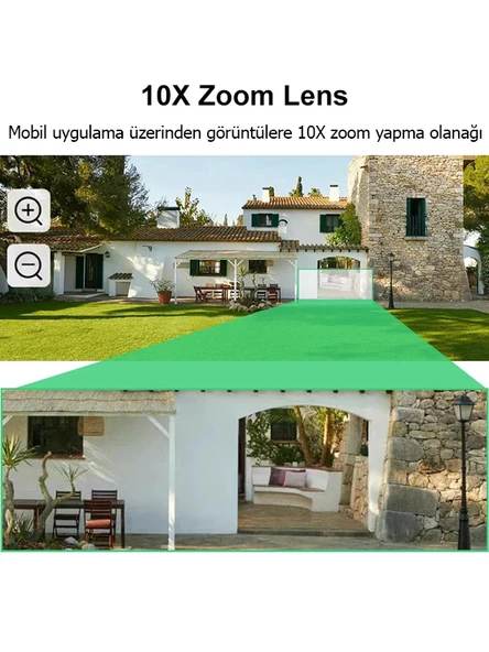 4G Bağlantılı 4 Lens Full HD CCTV Güvenlik Kamerası - 4