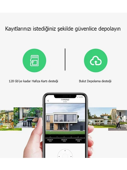 4G Bağlantılı 4 Lens Full HD CCTV Güvenlik Kamerası - 2