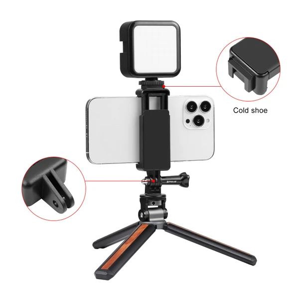 PULUZ Selfie Çubuğu Tripod Montaj Adaptörü Telefon Kelepçesi iPhone Samsung HTC Sony LG ve Diğer Akıllı Telefonlar için - 5