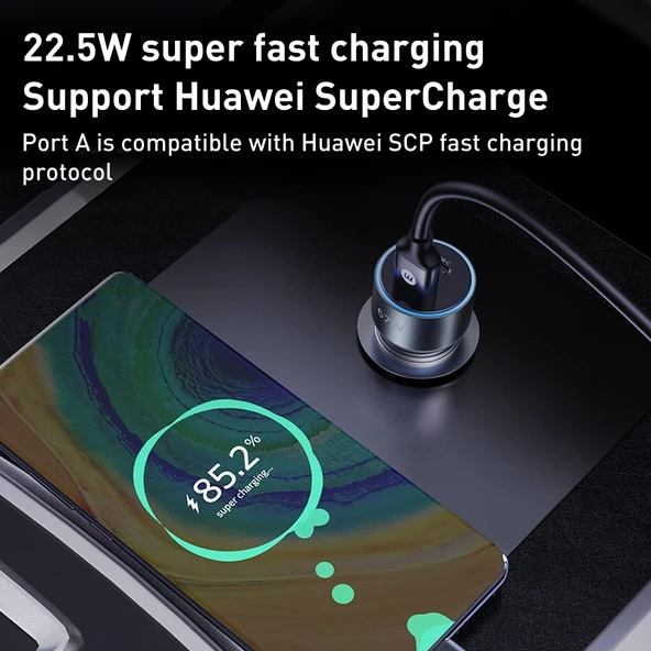 MOMAX UC16E 67W USB C ve USB Çift Portlu Araç Şarj Cihazı - 6