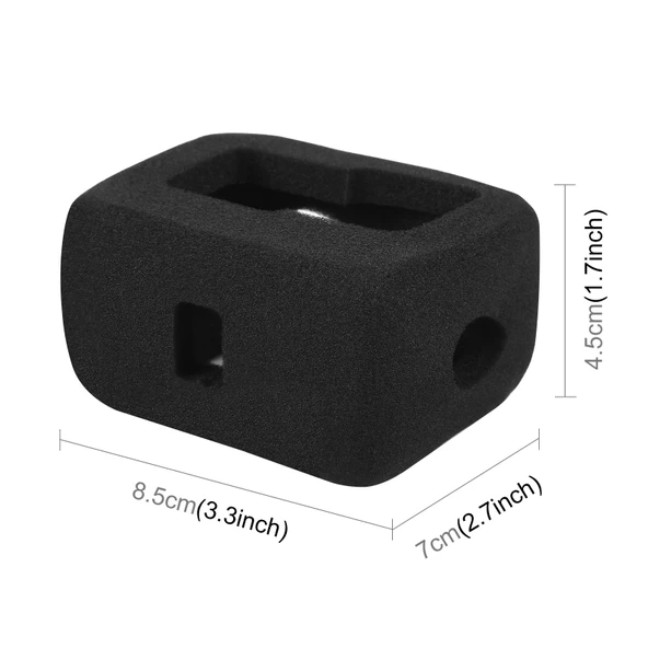 GoPro HERO13 Black İçin PULUZ Köpük Rüzgar Önleyici Kılıf Siyah - 4