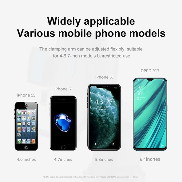 JOYROOM JR OK3 Araba Telefon Tutucu Siyah Kirmizi 4 6 7 Inç - 11