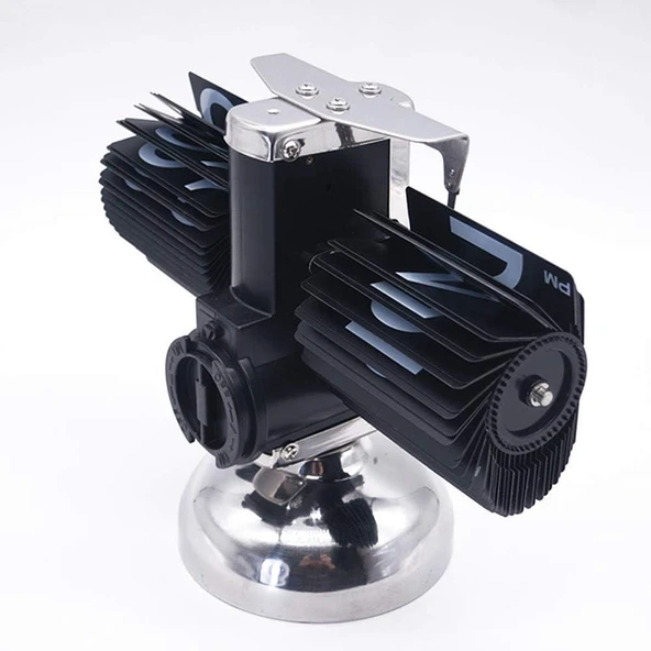 Valkyrie Retro Metanik Yaprak Saat Ev Ofis Masa Saati Paslanmaz Çelik Tek Bacak Siyah - 7