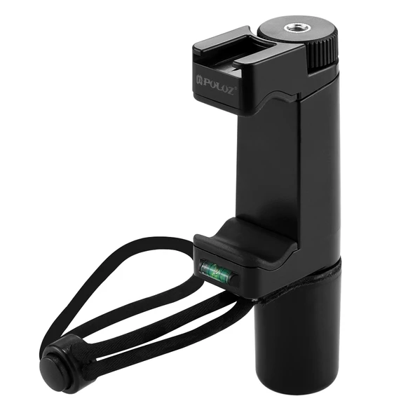 PULUZ Vlogging Canlı Yayın El Tutamağı Selfie Rig Sabitleyici ABS Tripod Adaptör Montaj Soğuk Ayakkabı Tabanlı ve Bilek Askılı - 2