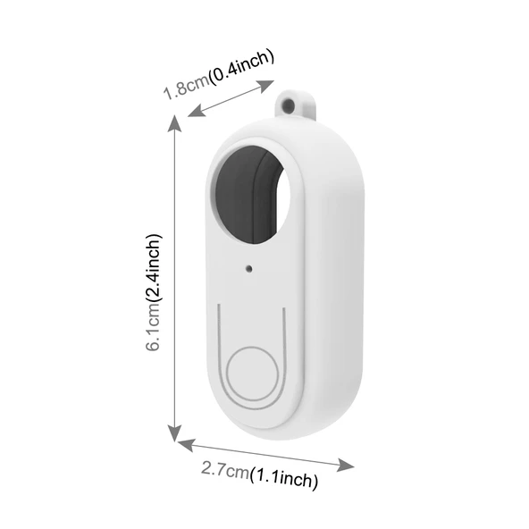 Insta360 GO 2 Uyumlu Beyaz Silikon Koruyucu Kılıf ve Lens Kapağı - 3