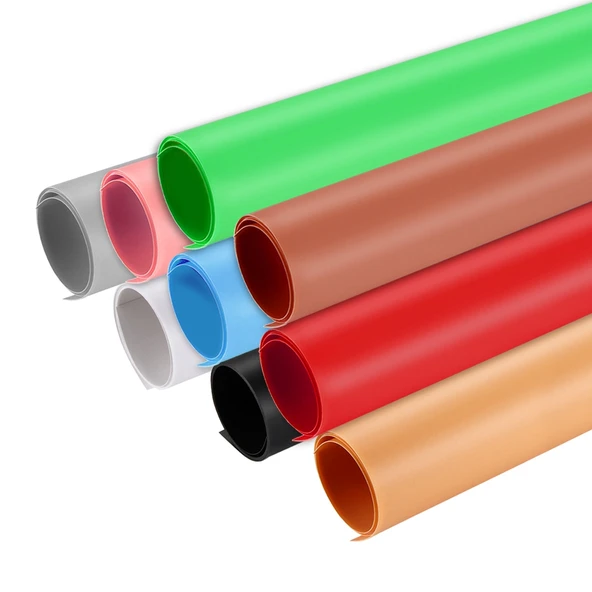 PULUZ Fotoğraf Stüdyosu Arka Plan PVC Kağıt Beyaz 73.5x36 cm