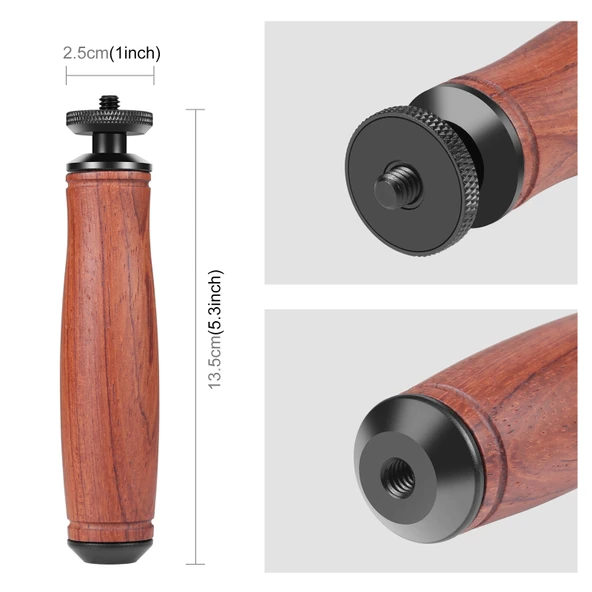 Ahşap Saplı Kamera Tutacağı Stabilizatör - 3