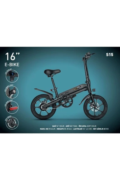S 15 ELEKTRİKLİ BİSİKLET - 2