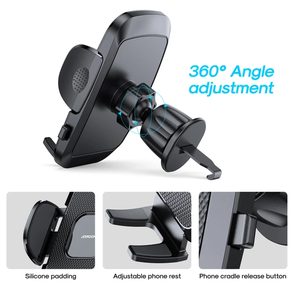 JOYROOM JR-ZS259 360 Derece Döner Mekanik Araç Hava Kanalı Telefon Tutucu 4.7-6.9 İnç - 4