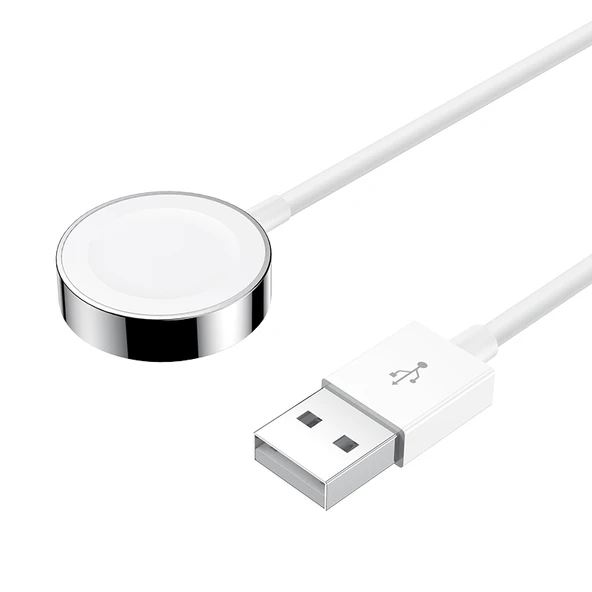JOYROOM S IW001 Ben Serisi 1.2m 2.5W Taşınabilir Manyetik Şarj Kablosu Apple Watch Beyaz - 2