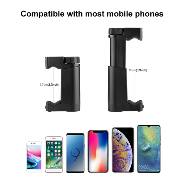 PULUZ Vlogging Canlı Yayın El Tutamağı Selfie Rig Sabitleyici ABS Tripod Adaptör Montaj Soğuk Ayakkabı Tabanlı ve Bilek Askılı - 5