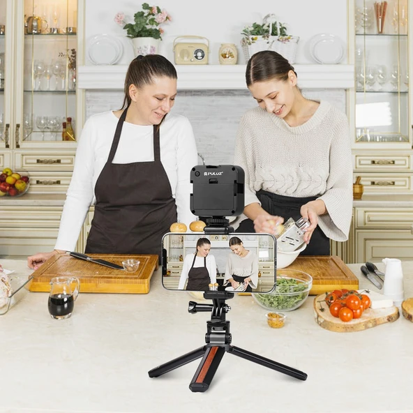 PULUZ Selfie Çubuğu Tripod Montaj Adaptörü Telefon Kelepçesi iPhone Samsung HTC Sony LG ve Diğer Akıllı Telefonlar için - 6