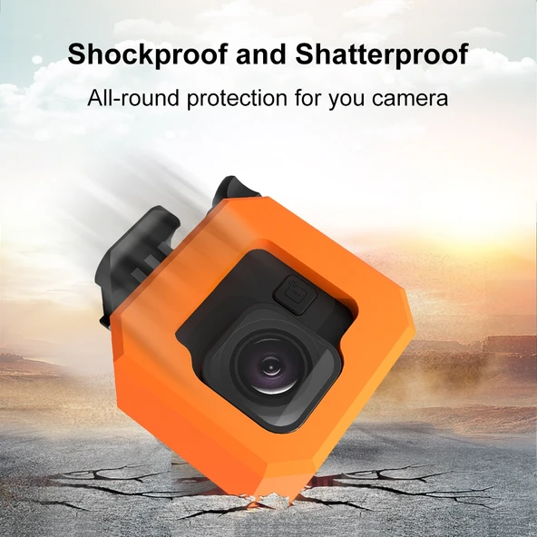 GoPro Hero11 Black Mini Uyumlu Turuncu EVA Yüzer Kılıf - 5