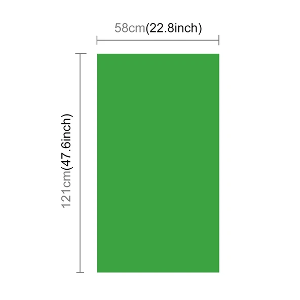 PULUZ Fotoğraf Arka Plan PVC Kağıt Seti Stüdyo Çadır Kutusu 121x58cm Yeşil - 4