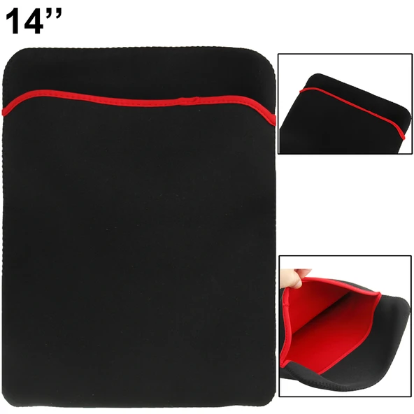 14 Inç Siyah Yumuşak Laptop Kılıfı - 2