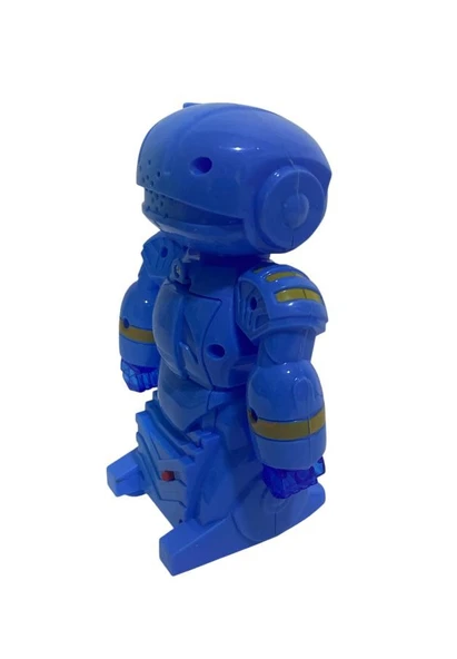 16 cm Sesli Işıklı Hareketli Pilli Robot 0020 - Resim 3