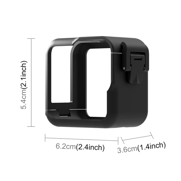 GoPro Hero11 Black Mini Uyumlu PC Plastik Çerçeve Siyah Kemerli Montaj ve Vida - 3
